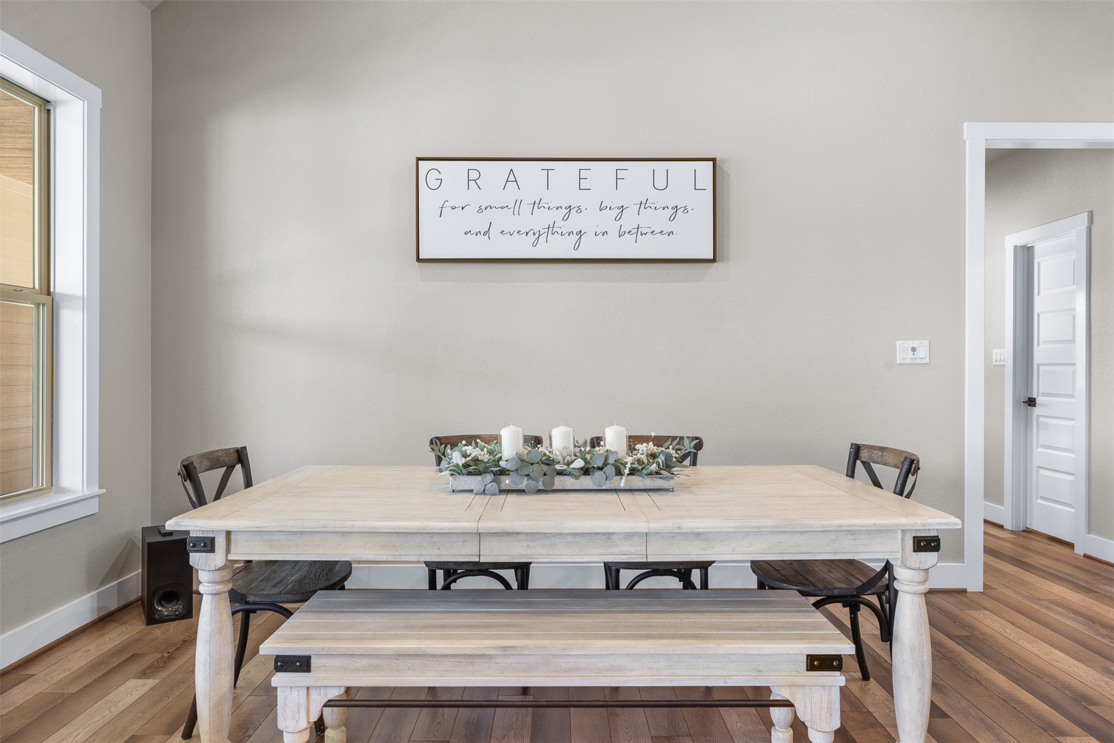 1306 22 Hills Road Gause, TX 77857 - Photo 24 of 40 Dining area featuring light-toned walls and wood-finish flooring
