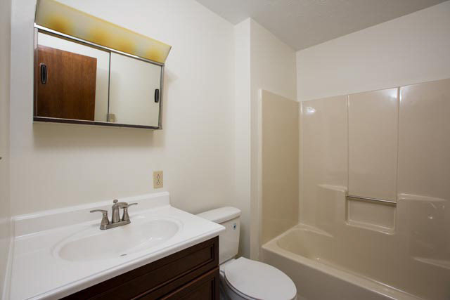 2408 River Road New Market, VA 22844 - Photo 7 of 16 a bathroom with a sink vanity mirror and toilet