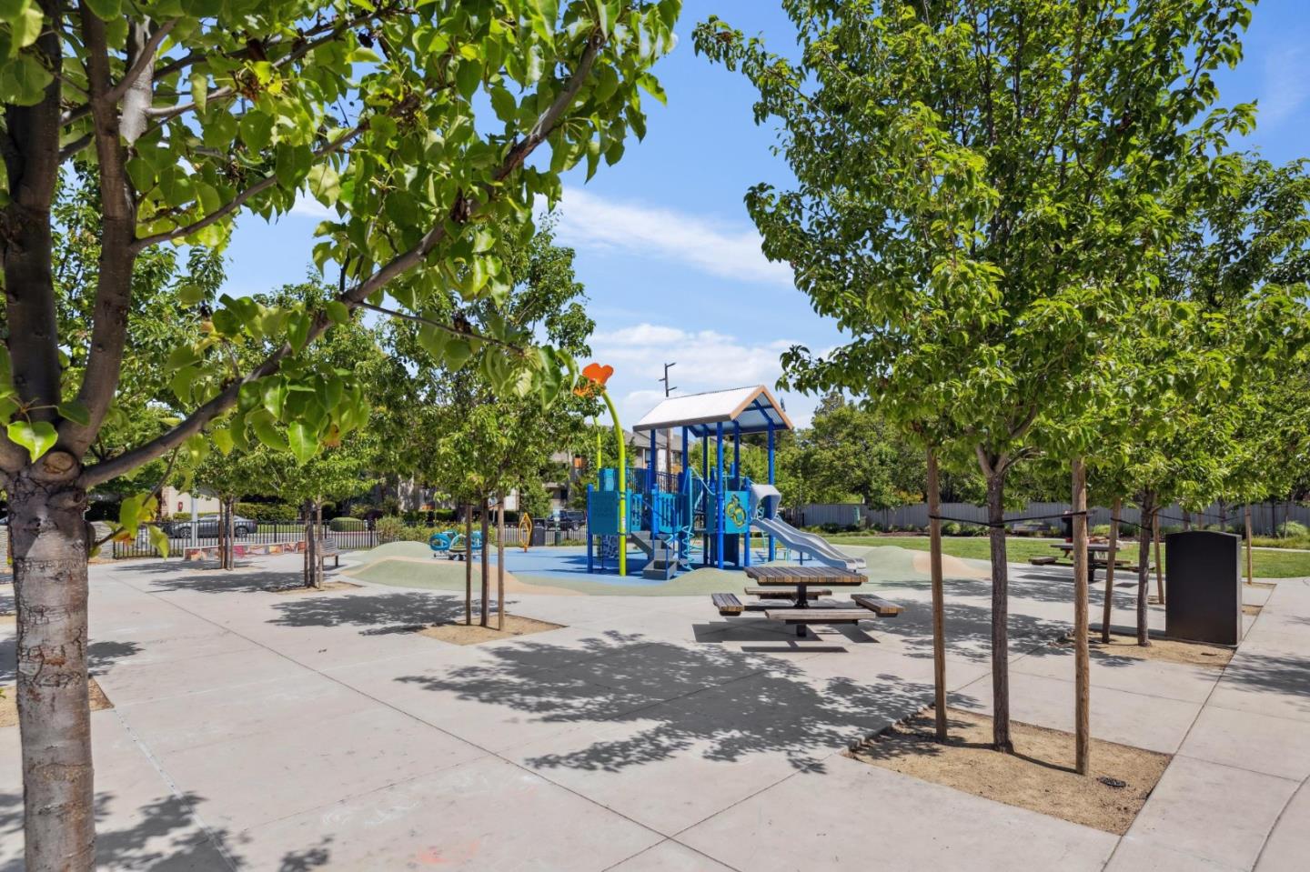 2266 Mora Place Mountain View, CA 94040 - Photo 30 of 32 a view of street with a fountain and a tree