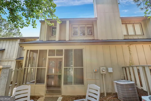 a front view of a house with a window
