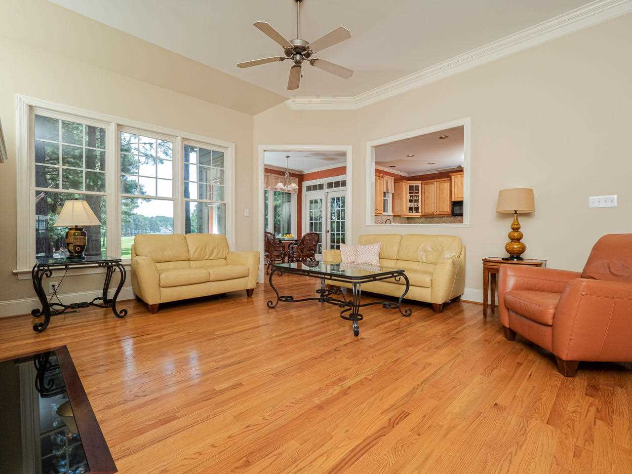 1217 Colonial Club Road Wake Forest, NC 27587 - Photo 30 of 30 Incredible views of the course from this family room window! Open Floor Plan