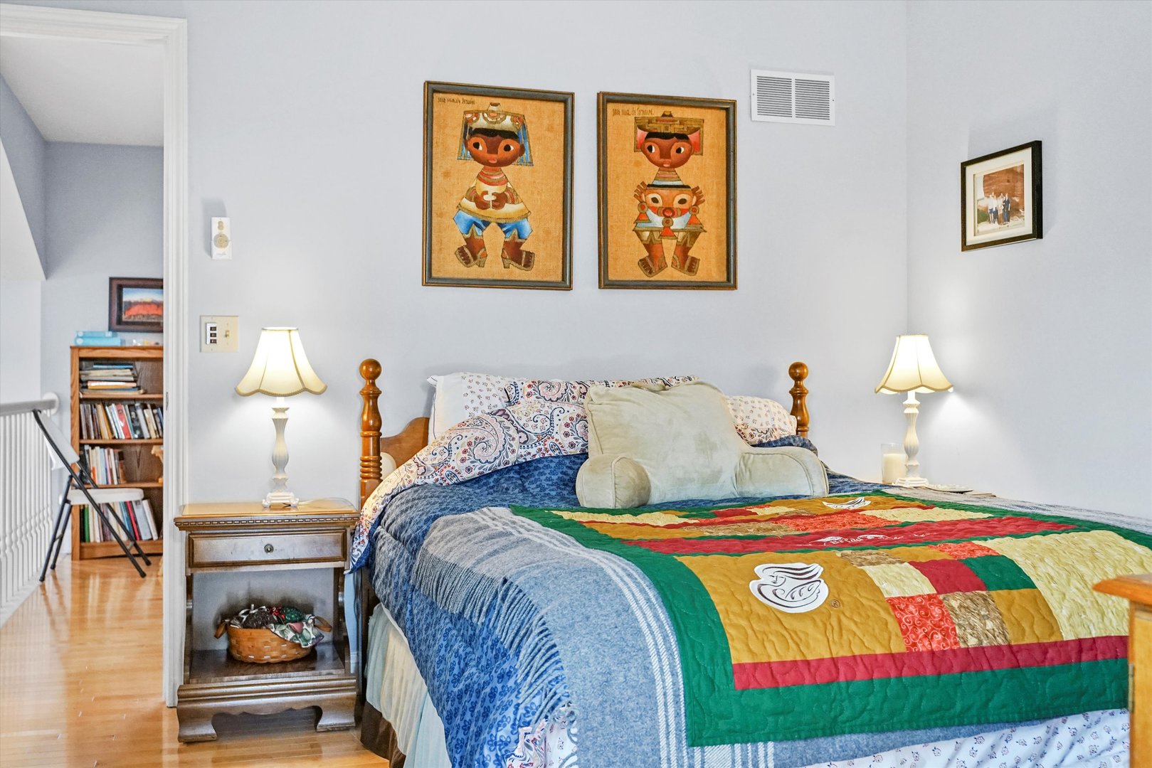 14501 Golf Road Orland Park, IL 60462 - Photo 36 of 53 a bedroom with a bed and painting on the wall