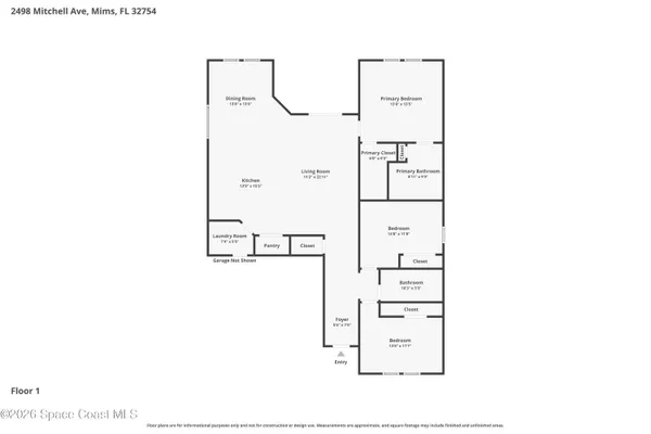 $289,900 | 2498 Mitchell Avenue, Mims, FL 32754