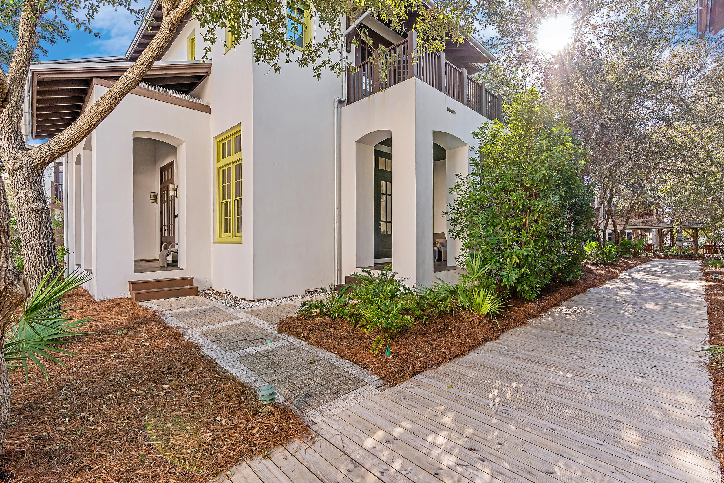 132 Kingston Road Rosemary Beach, FL 32461 - Photo 18 of 70 a front view of a house with garden