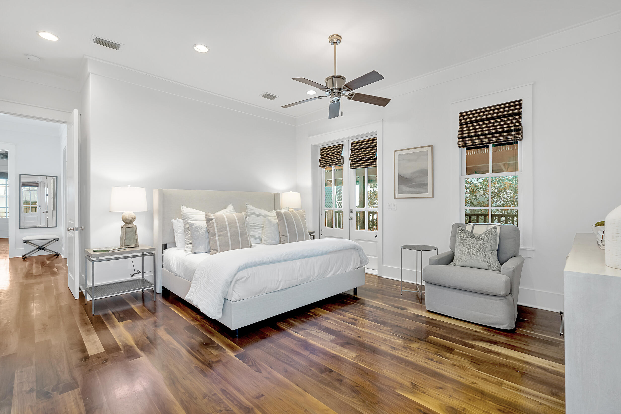 132 Kingston Road Rosemary Beach, FL 32461 - Photo 46 of 70 a living room with a bed furniture and a large window