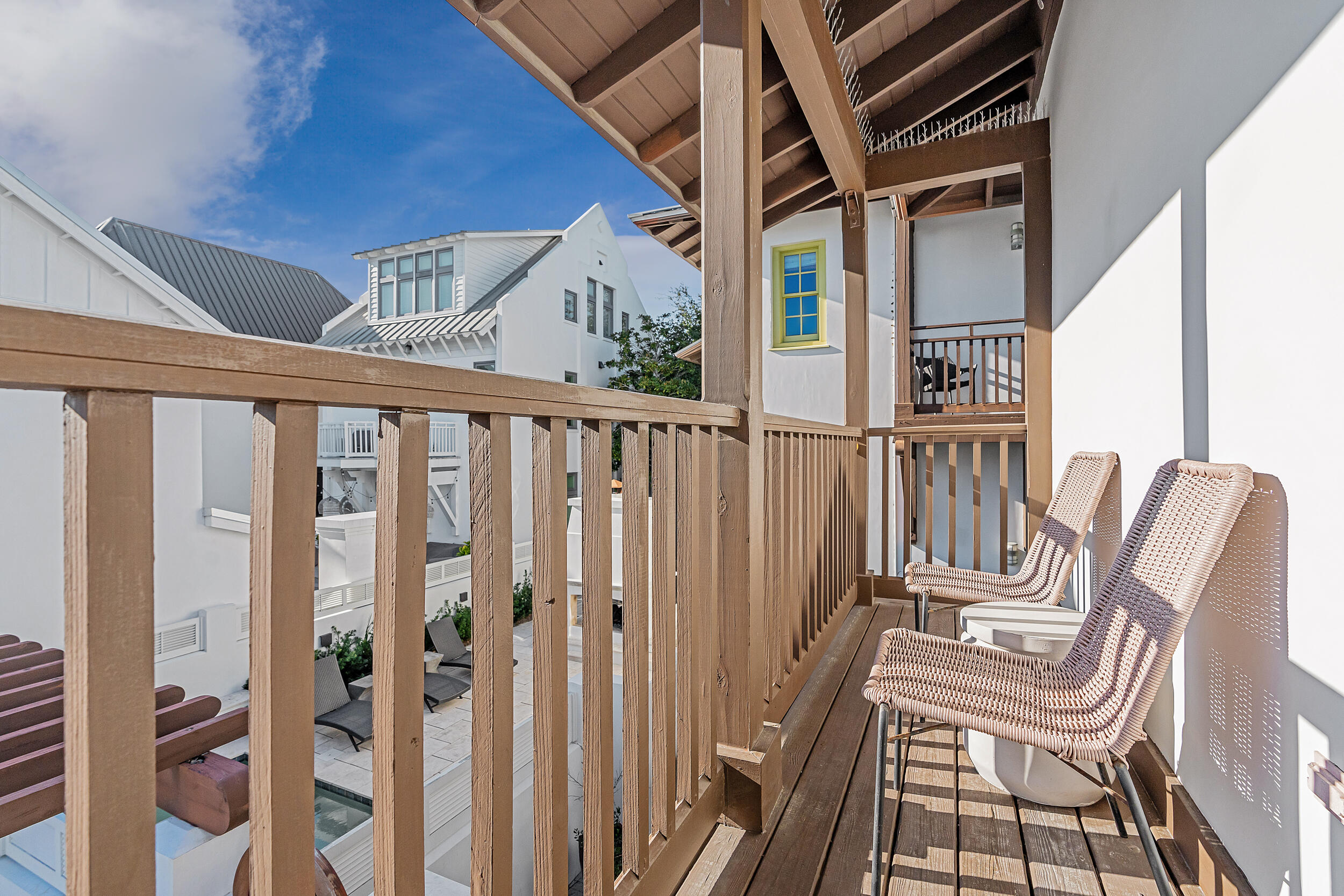 132 Kingston Road Rosemary Beach, FL 32461 - Photo 63 of 70 a view of a balcony with furniture