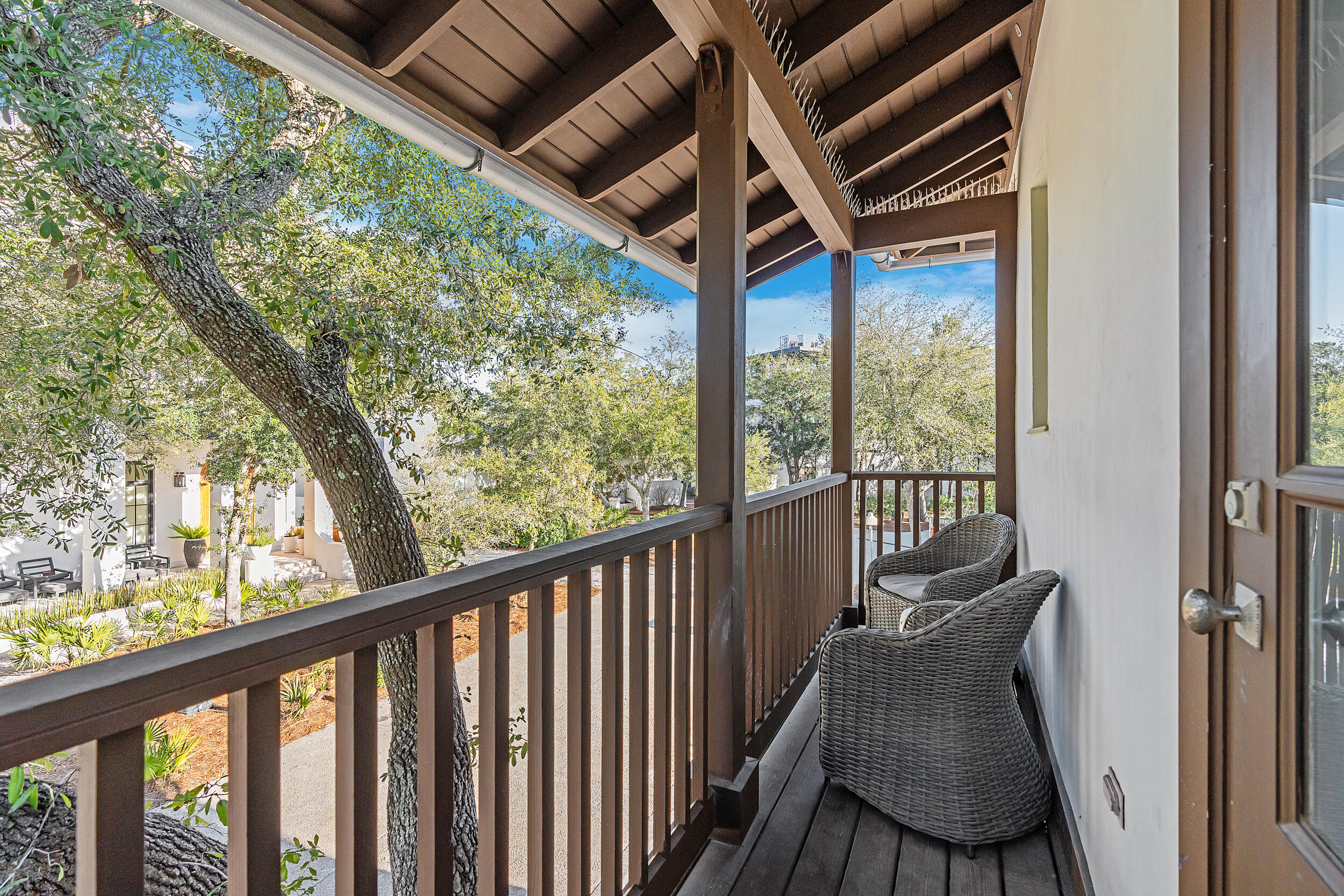 132 Kingston Road Rosemary Beach, FL 32461 - Photo 64 of 70 a view of balcony with wooden floor
