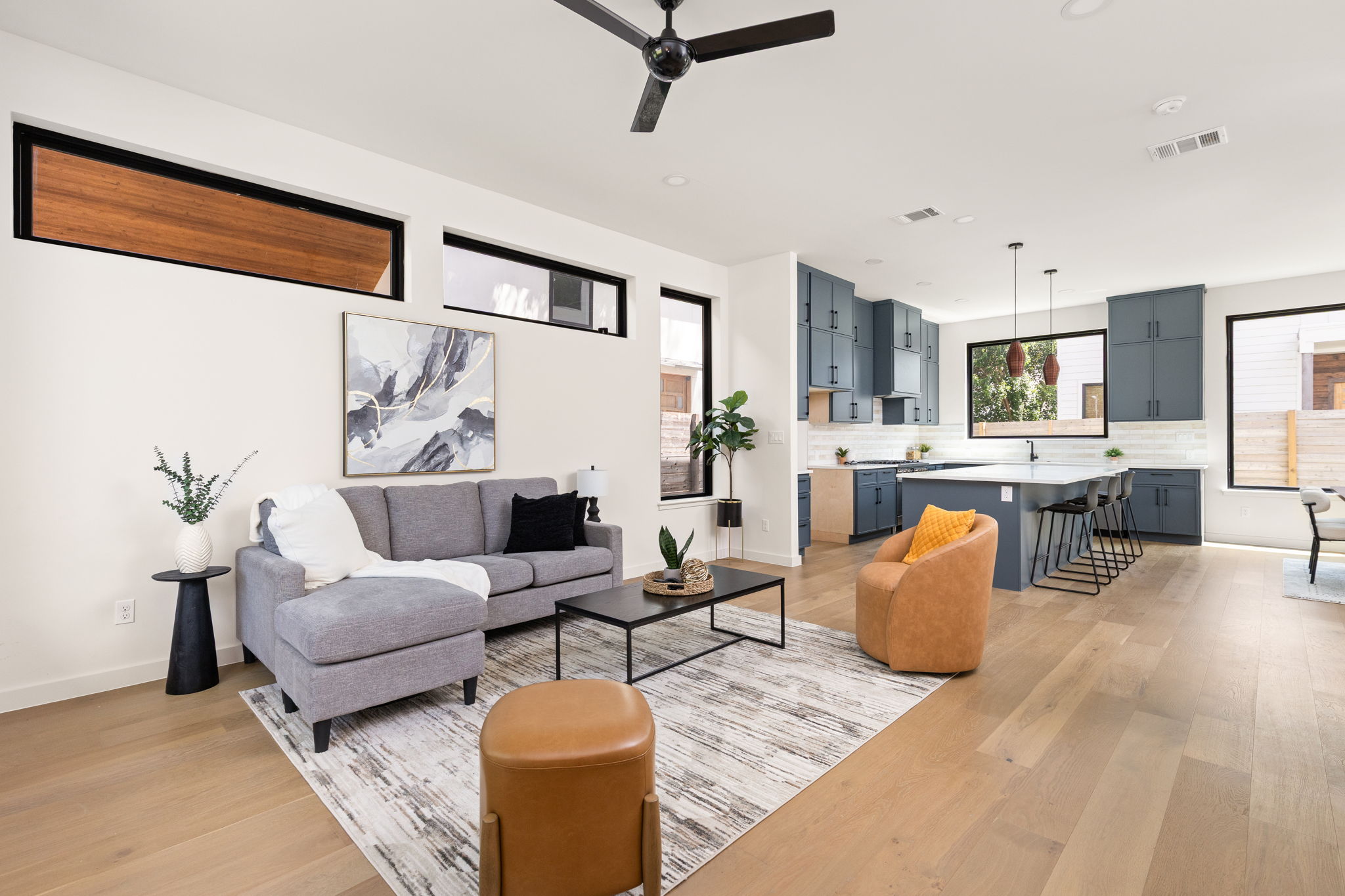 2717 Lyons Road, Unit 1 Austin, TX 78702 - Photo 39 of 40 An open floorplan seamlessly connects the airy living space and gourmet kitchen.