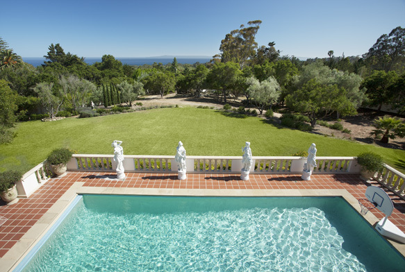 750 Riven Rock Road Montecito, CA 93108 - Photo 15 of 15 a view of a swimming pool with a patio