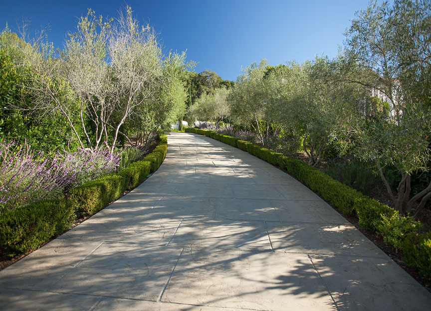 750 Riven Rock Road Montecito, CA 93108 - Photo 3 of 15 a view of a pathway both side of house next to a road