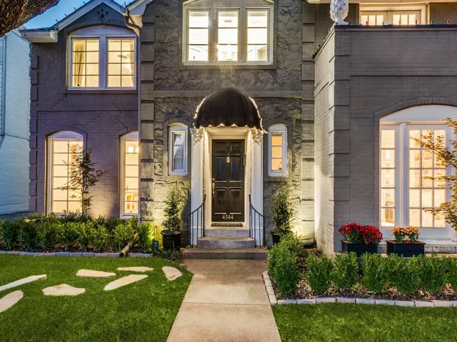 a front view of a house