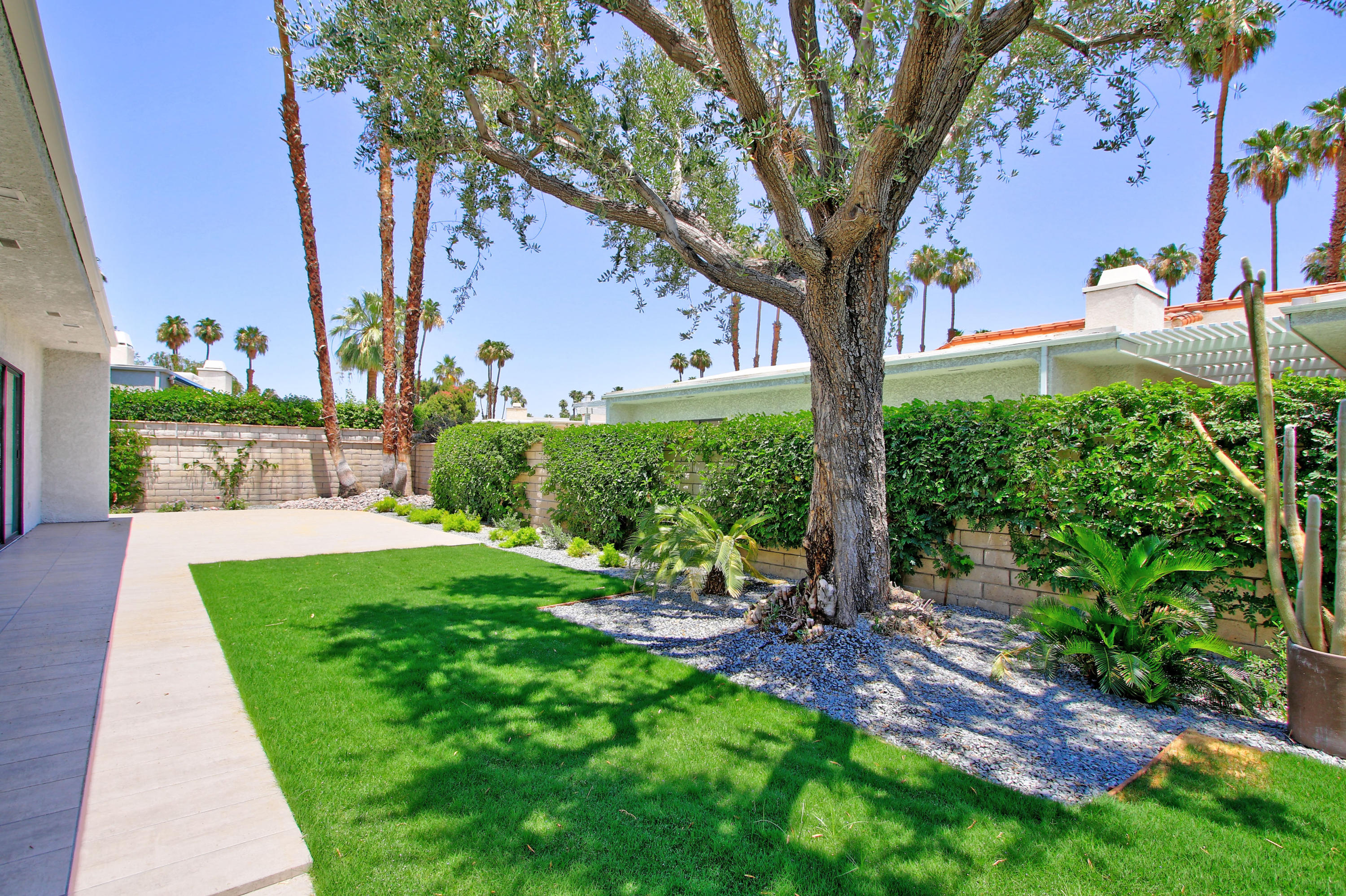 87 Magdalena Drive Rancho Mirage, CA 92270 - Photo 49 of 64 a view of a backyard with garden and plants