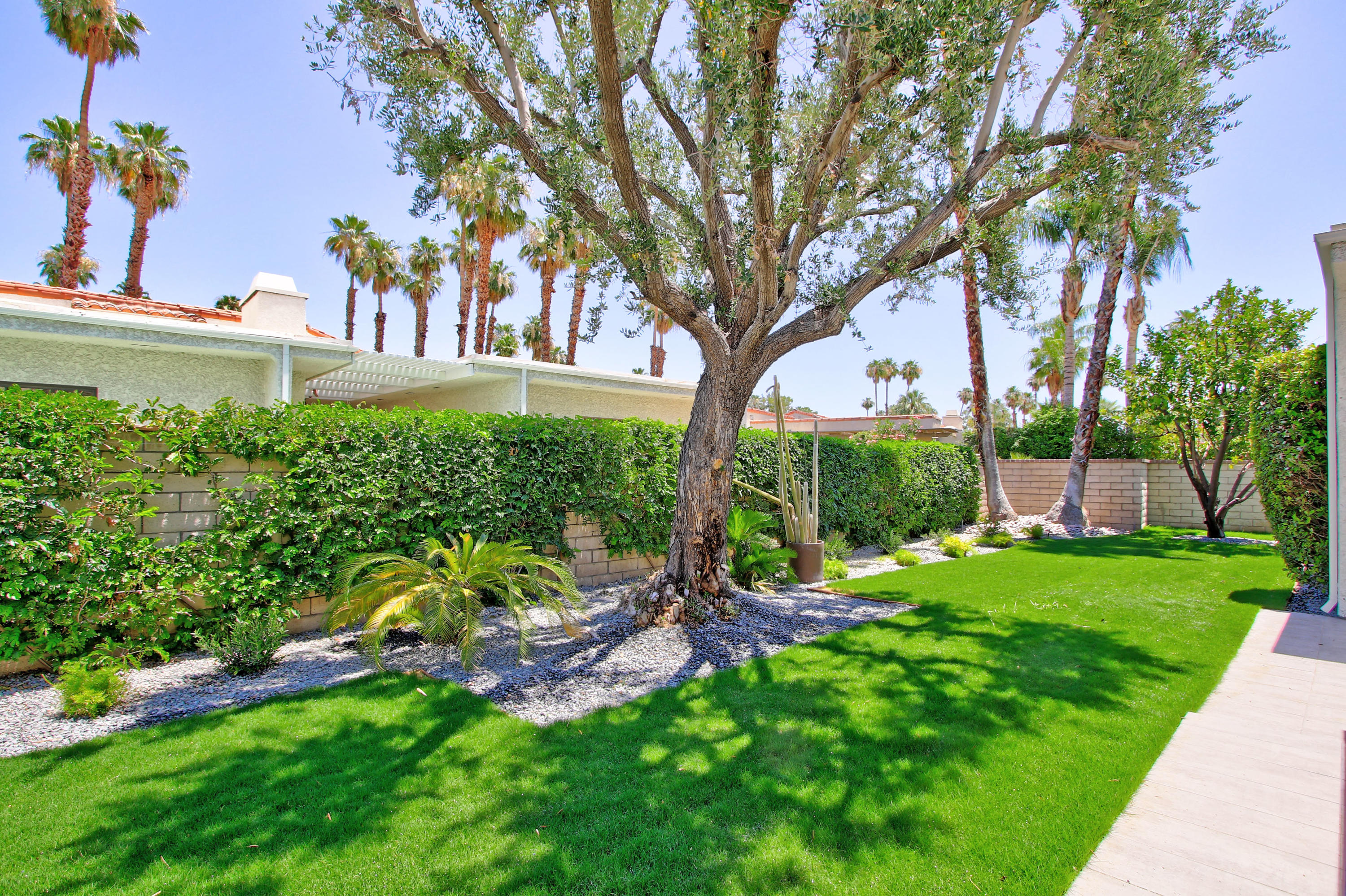 87 Magdalena Drive Rancho Mirage, CA 92270 - Photo 51 of 64 a view of a garden with a tree