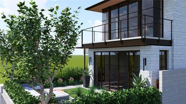 front view of a house with a small yard