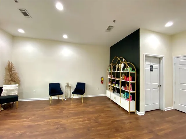 a view of work space with furniture