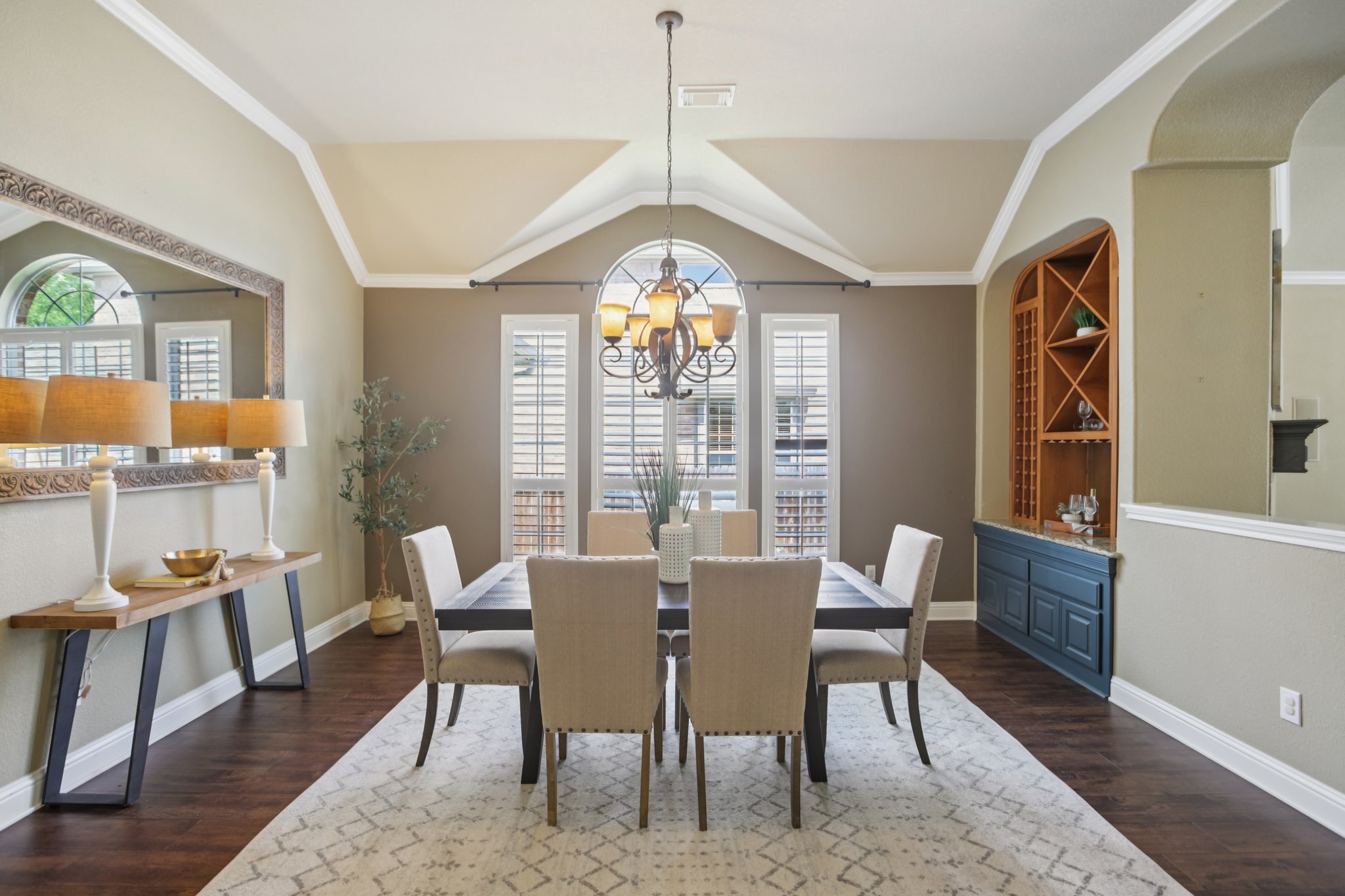 10525 Roy Butler Drive Austin, TX 78717 - Photo 8 of 40 Formal dining room with built-in dry bar