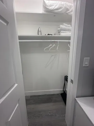 a view of a closet