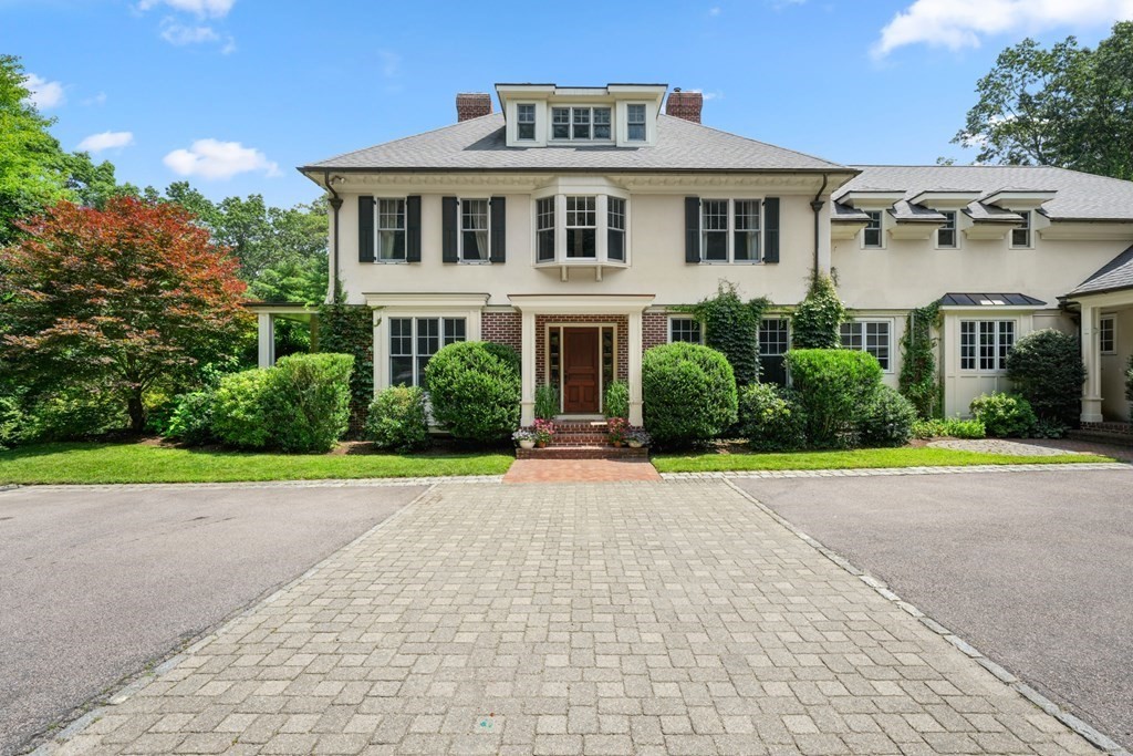 111 Lake Street Sherborn, MA 01770 - Photo 38 of 41 a front view of a house with garden