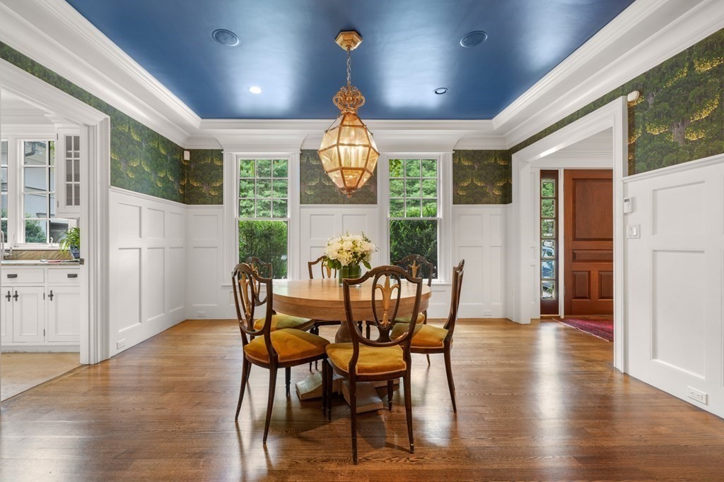 111 Lake Street Sherborn, MA 01770 - Photo 5 of 41 a view of a dining room with furniture window and wooden floor