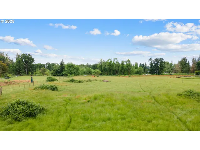 a open view of a lake and a yard