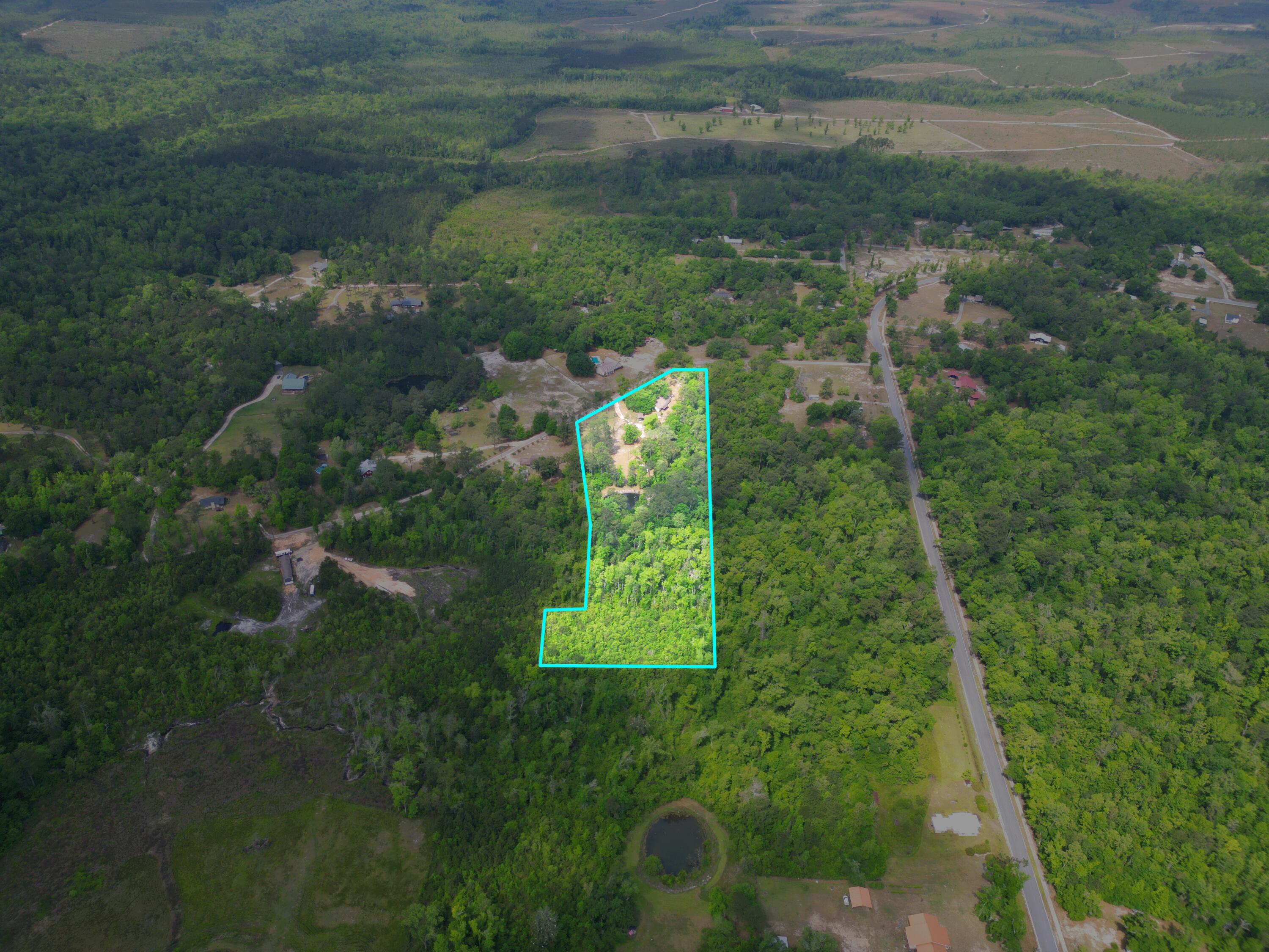 15766 Northeast Bob Sanders Road Hosford, FL 32334 - Photo 19 of 33 a backyard of a house with lots of green space