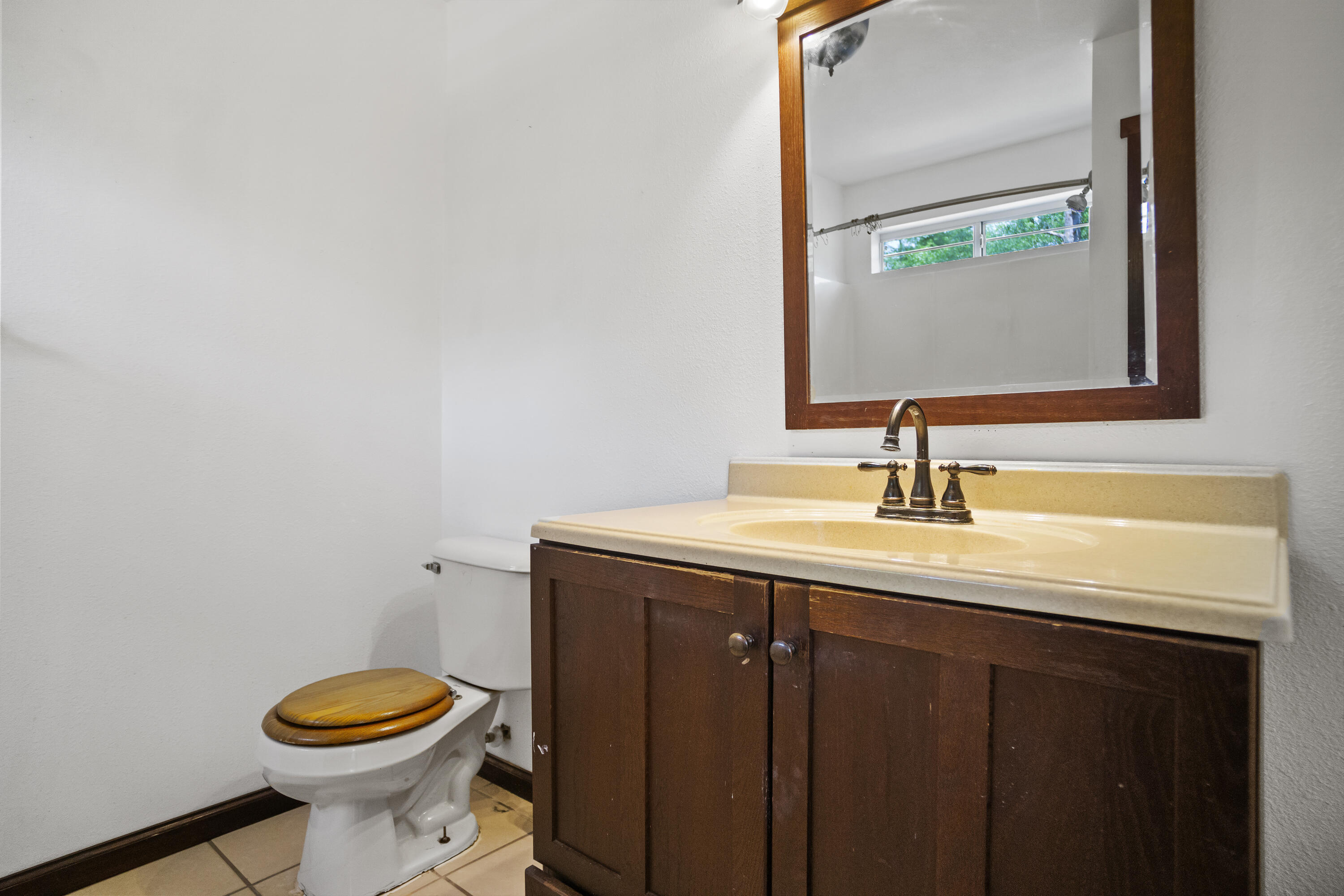15766 Northeast Bob Sanders Road Hosford, FL 32334 - Photo 20 of 33 a bathroom with a sink a toilet and mirror