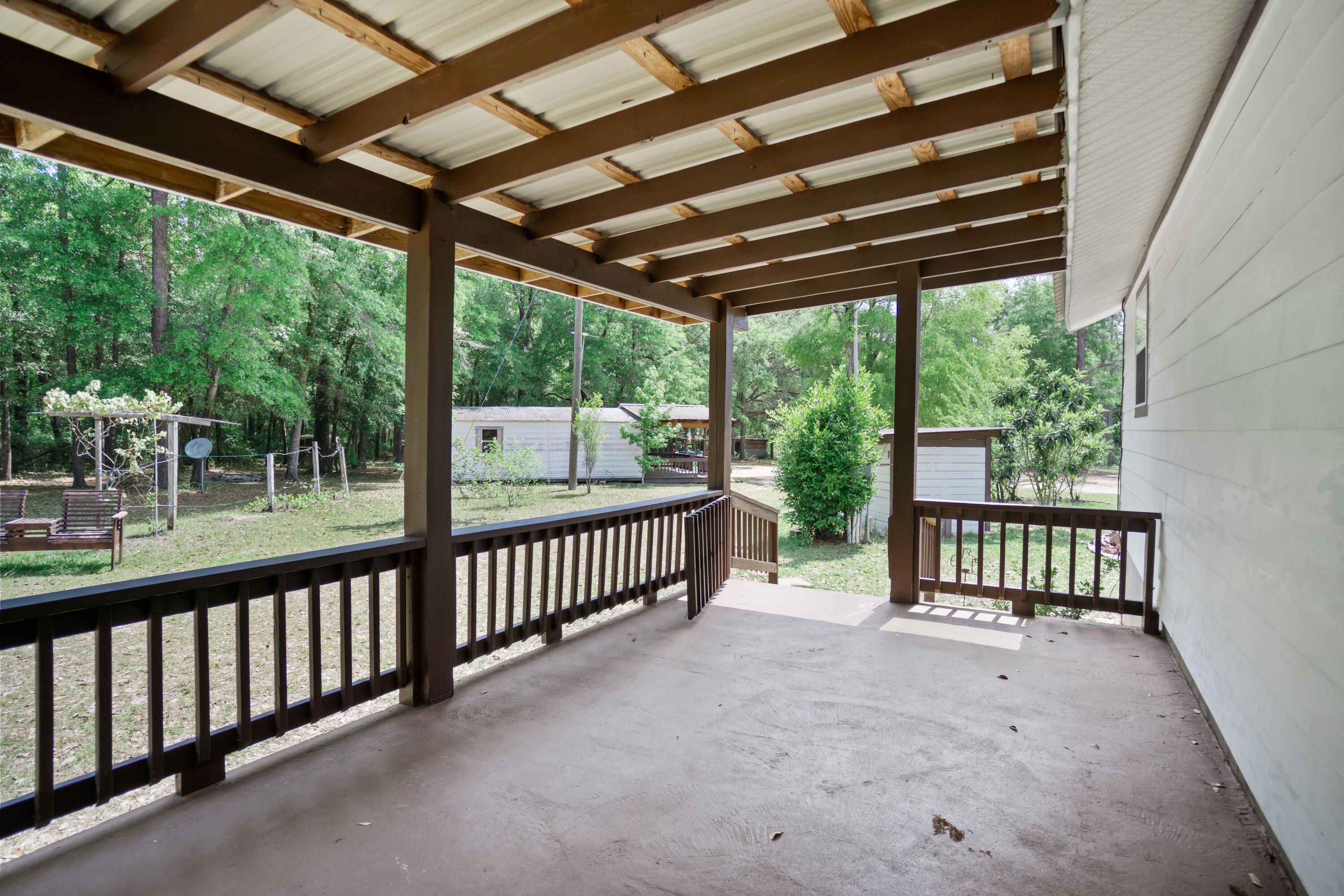 15766 Northeast Bob Sanders Road Hosford, FL 32334 - Photo 24 of 33 a view of a porch with yard from a porch