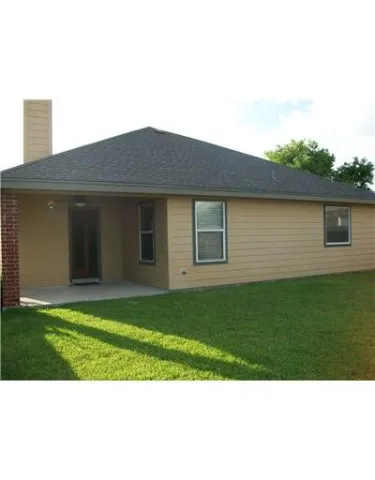 a backyard of a house