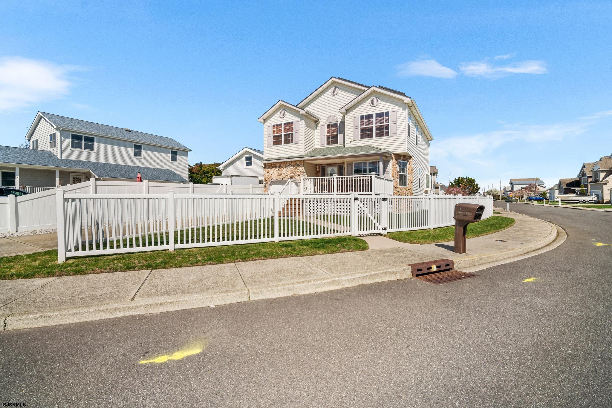 5 Collette Circle Brigantine, NJ 08203 - Photo 3 of 36 a view of a white house with swimming pool and porch