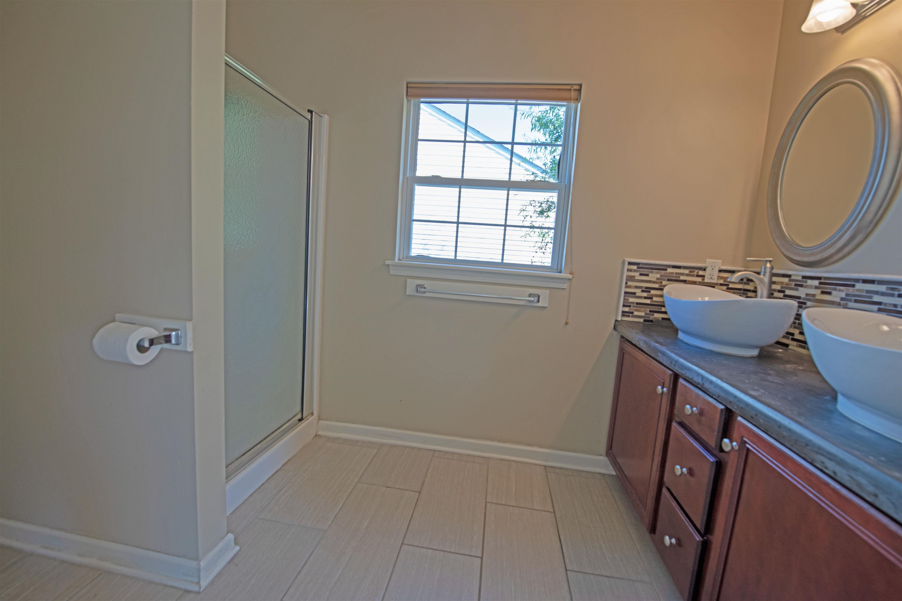 406 Hanson Road Durham, NC 27713 - Photo 12 of 18 Primary Bathroom with Dual Sinks