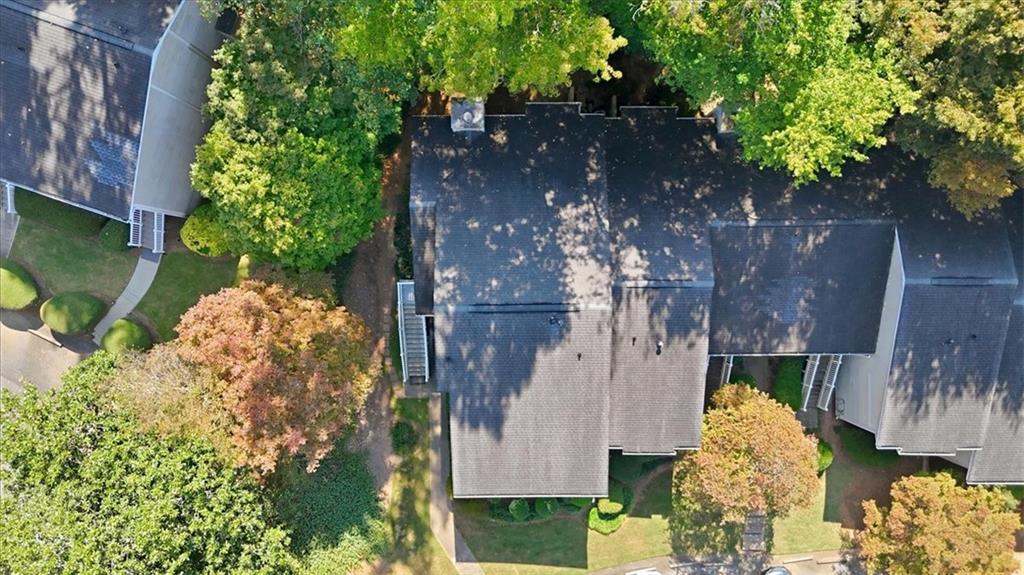 2907 Ironwood Road Southeast Marietta, GA 30067 - Photo 38 of 41 a aerial view of a house with a yard and large trees