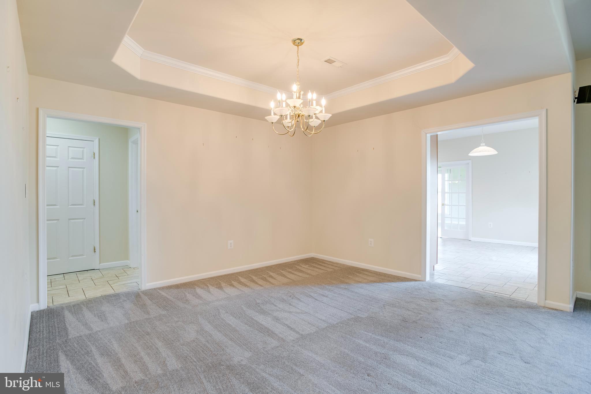 14308 South Hall Court Culpeper, VA 22701 - Photo 7 of 78 a view of an empty room with chandelier and a window