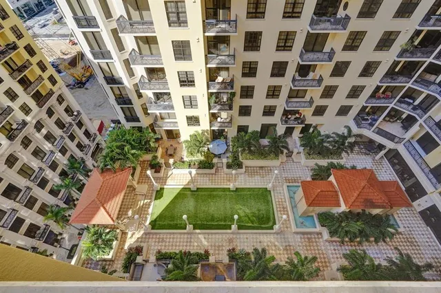 front view of building with yard