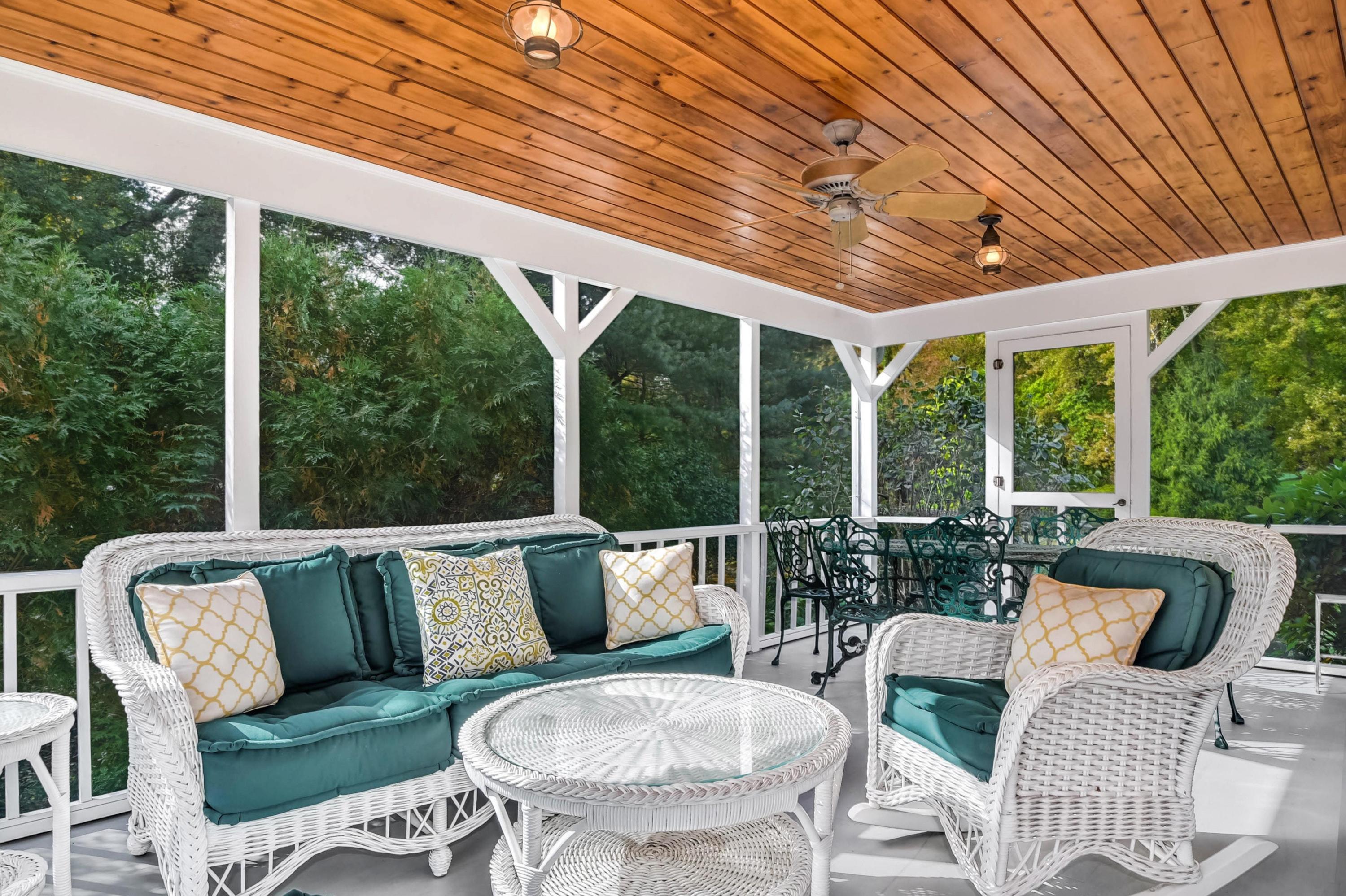 104 Christie Hill Road Darien, CT 06820 - Photo 32 of 38 a outdoor living space with furniture and garden view