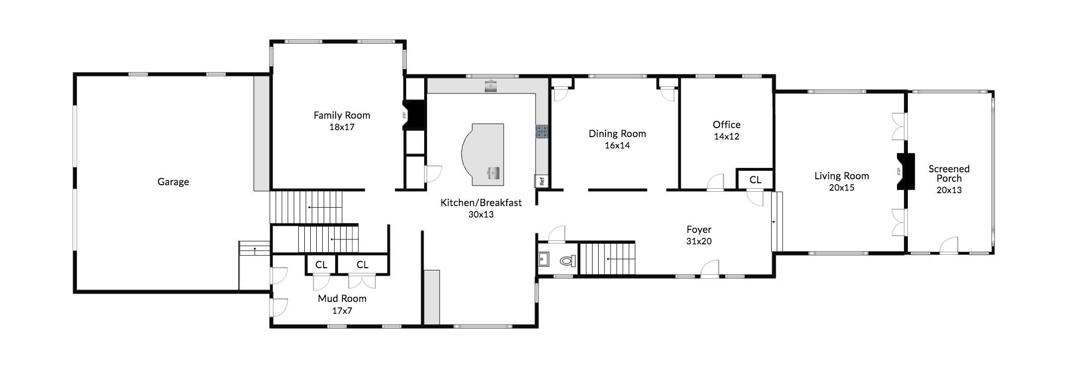 104 Christie Hill Road Darien, CT 06820 - Photo 36 of 38 a picture of a floor plan