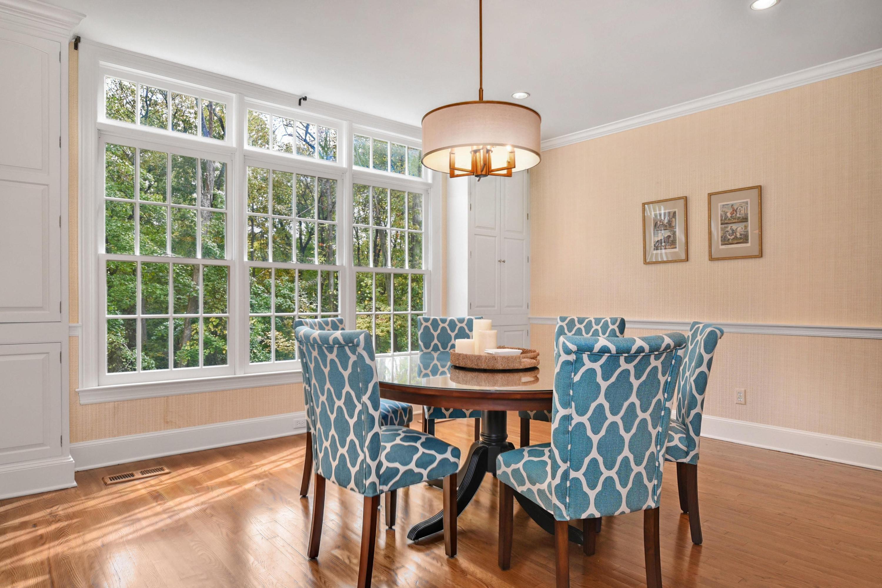 104 Christie Hill Road Darien, CT 06820 - Photo 6 of 38 a view of a dining room with furniture window and outside view