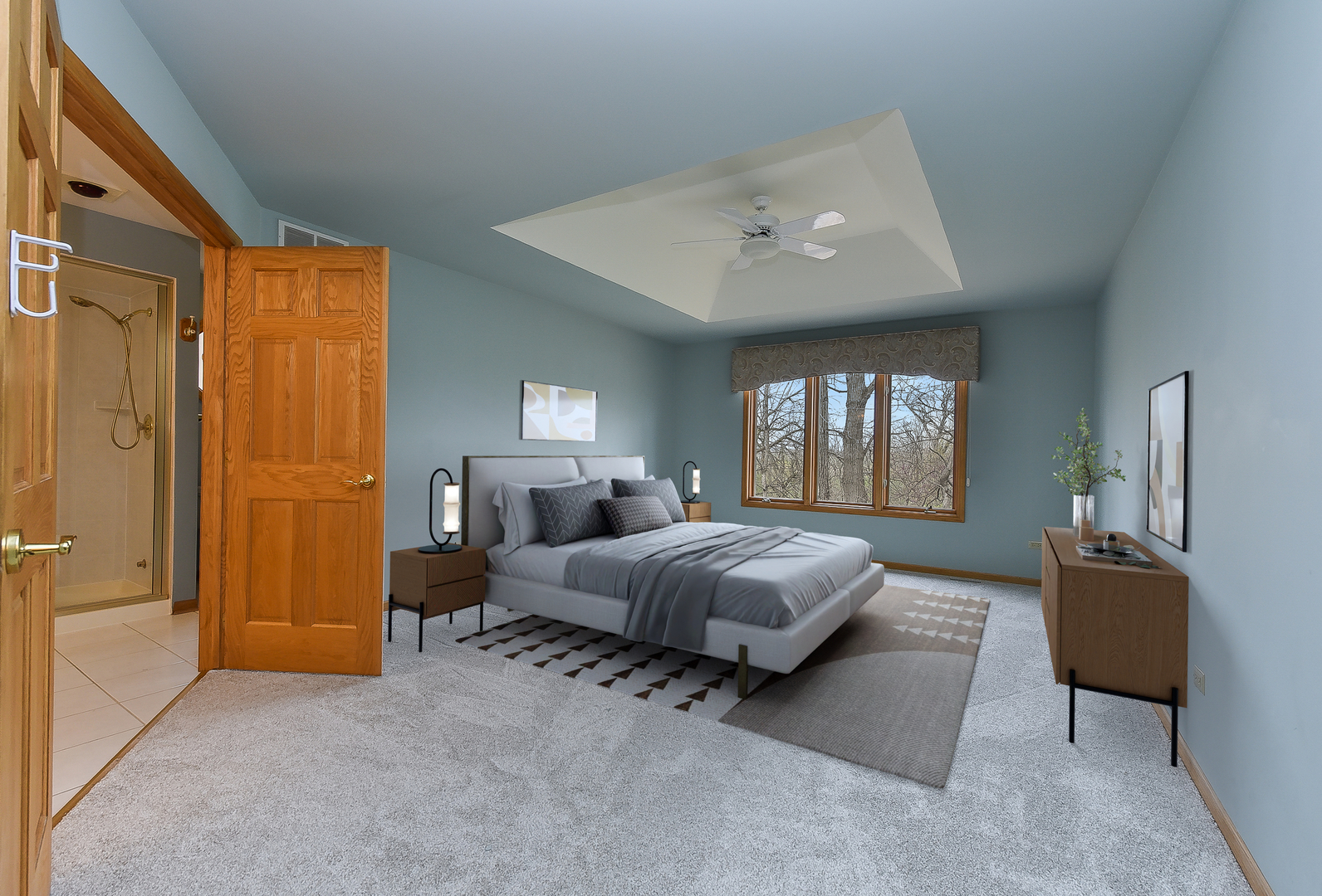 11 Merrimack Court Bolingbrook, IL 60440 - Photo 18 of 46 a spacious bedroom with a bed and window