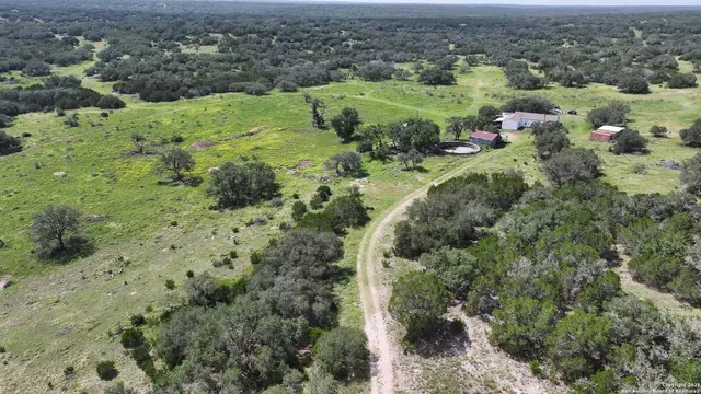 a view of a green field with lots of green space