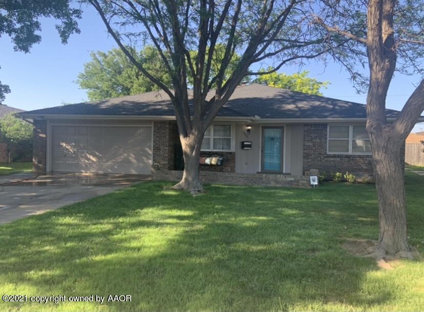 2820 Porter Drive Amarillo, TX 79110 - Photo 1 of 1 a view of a house with a yard