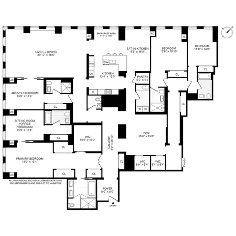 $22,500,000 | 50 West 66th Street, Unit 17F | Upper West Side