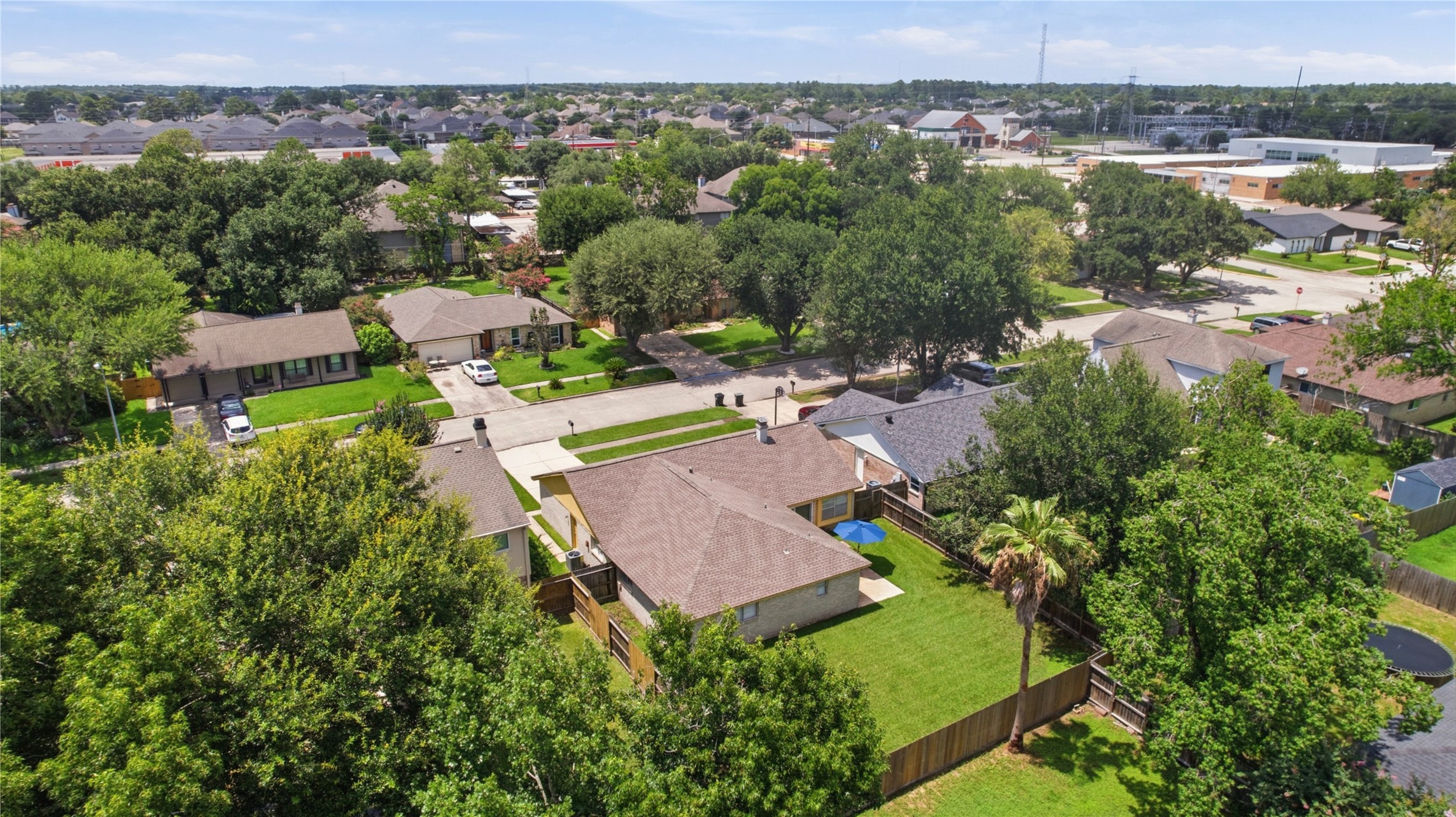 4019 Postwood Drive Spring, TX 77388 - Photo 38 of 50 an aerial view of a house with a garden