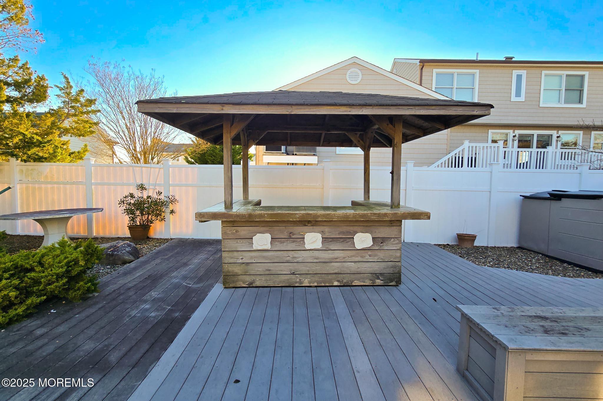 72 Pershing Boulevard Lavallette, NJ 08735 - Photo 38 of 48 a view of outdoor space with wooden floor