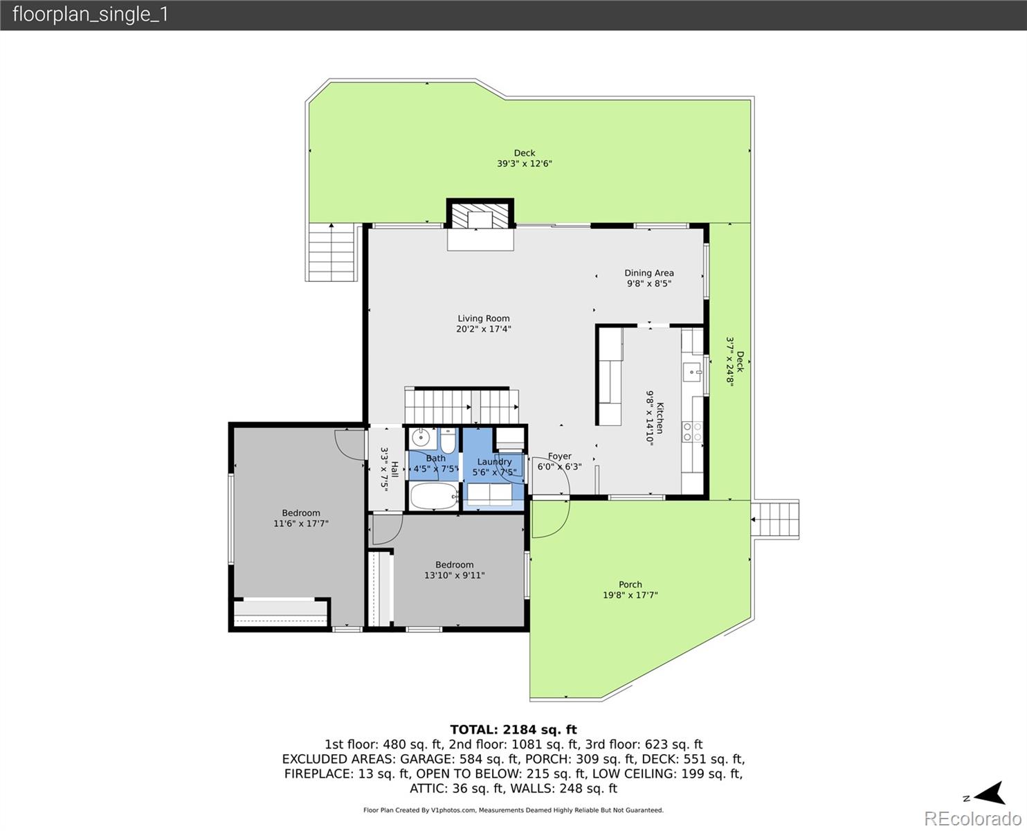 6136 High Drive Morrison, CO 80465 - Photo 38 of 40 a picture of a floor plan