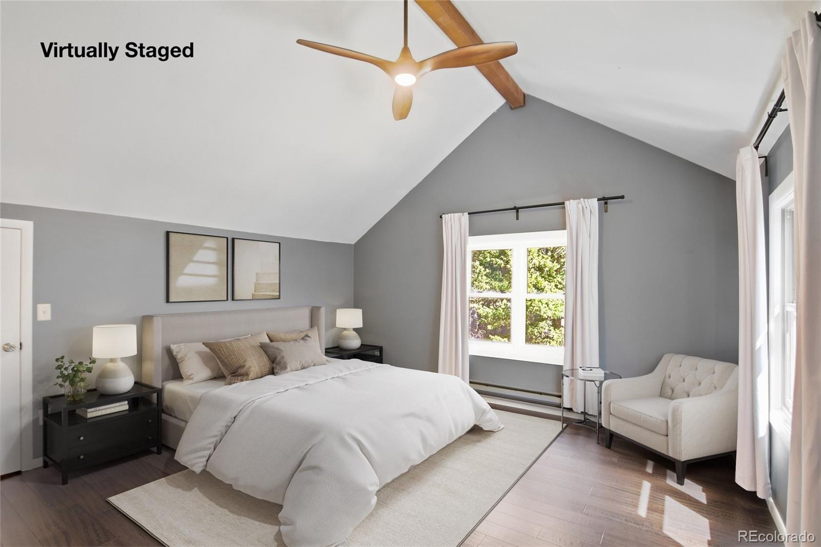 6136 High Drive Morrison, CO 80465 - Photo 10 of 40 a bedroom with a bed and a window