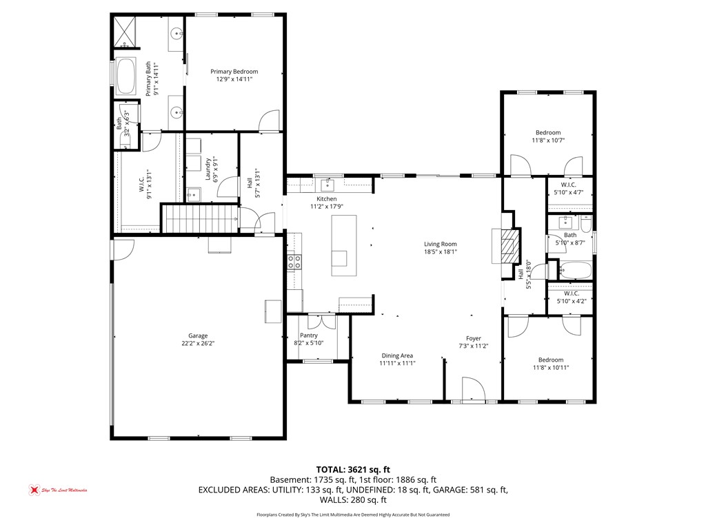 1158 Pyle Road Clarksville, OH 45113 - Photo 76 of 76 Explore the comprehensive floor plan highlighting the spacious layout and room dimensions.