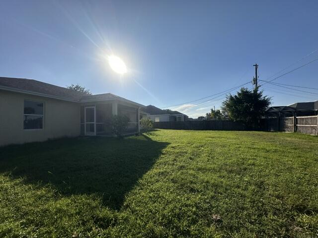 519 Southwest Laconic Avenue Port St. Lucie, FL 34953 - Photo 10 of 10 a view of a back yard