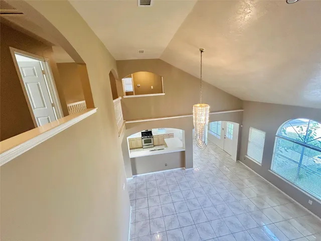 a view of a livingroom with furniture