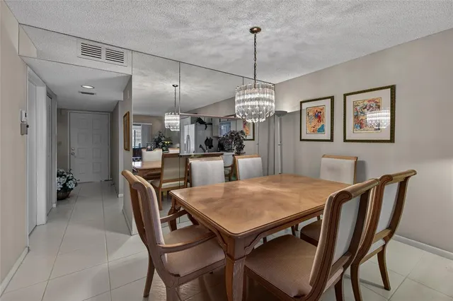 a view of a dining room and livingroom