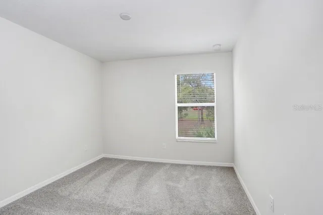 a view of a small space with window