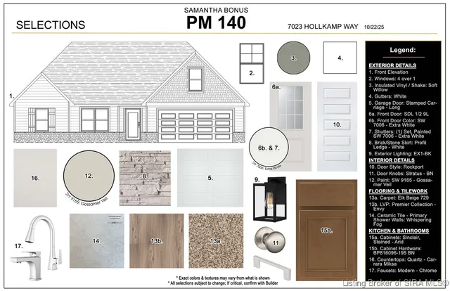 $308,900 | 7023-lot 140 Hollkamp Way, Sellersburg, IN 47172